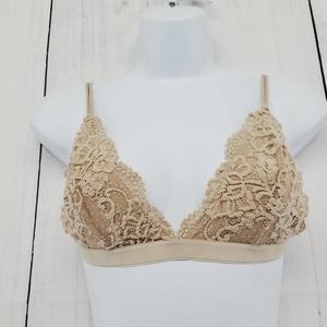 Nollie Mesh Lace Triangle Bralette Size Medium